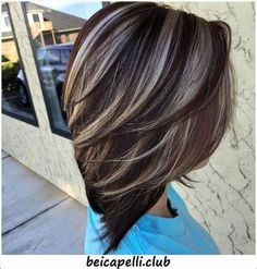 Brown Hair With Silver Highlights, Highlights For Dark Brown Hair, Platinum Blonde Highlights, Short Brown Hair, Dark Hair With Highlights, Brown Hair With Blonde Highlights, Fireplace Remodel