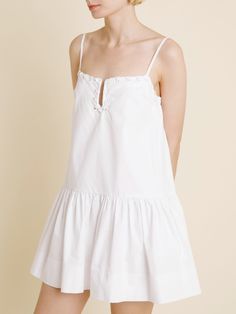 We love the Alisse Mini Dress! There's just something about a white dress with a little something interesting that you can't go wrong with! A summer staple for certain! Self: 100% cotton, lining 30% cotton, 70% polyester Something Interesting, Lounge Dress, Dress Inspiration, Summer Staples, Overall Dress, Baby & Toddler Clothing, Blouse Dress, Dresses Xs, Toddler Outfits