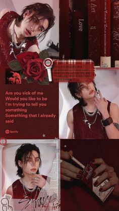 #kpop #red #wine #hyunjin #aesthetic #wallpaper #redaesthetic #straykids #boy #man #dark #popular #hot #man #aestheticwallpapers #hyunjinxversace #etc #kpopboygroups #kpopwallpaper #icon #collage #collageboard #collagewallpaper #rose #qoute #love #pinterest Hyunjin Red Aesthetic, Beige And Red Aesthetic, Hyunjin Aesthetic Wallpaper, Hyunjin Collage, Red Aesthetic Wallpaper, Hyunjin Aesthetic, Bulletin Journal, Love Pinterest, Dark Red Wallpaper