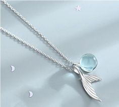 Bring a little bit of mermaid magic into your life with the enchanting Ocean Drop Mermaid Tears Sterling Silver Necklace. Elven Tree, Mermaid Magic, Sea Necklace, Mermaid Tears, Cross Chain, Mermaid Necklace, Sterling Silver Necklace, Teen Wolf, Chain Styles