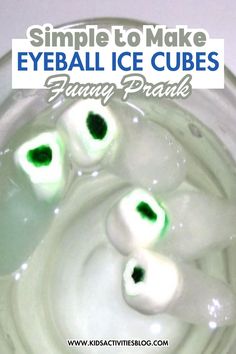 an image of eyeball ice cubes with text overlay