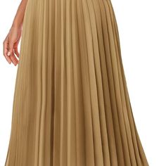 Dresstells Pleated Midi Skirt, Long High Waisted Chiffon Flare Casual Skirt Non-stretch Pleated Tiered Skirt, Elegant Non-stretch Pleated Flared Skirt, Elegant Non-stretch Flared Pleated Skirt, Pleated Chiffon Tiered Maxi Skirt, Elegant Pleated Flowy Maxi Skirt, Elegant Non-stretch Pleated Skirt For Party, Elegant Non-stretch Pleated Skirt, Formal Non-stretch Skirt For Spring, Pleated Non-stretch Flared Maxi Skirt