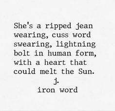 a poem written in black and white with the words iron word