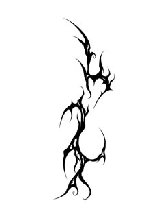 a black and white drawing of a tree branch