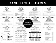 12 volleyball games for kids to play in the game room or on the court, with instructions