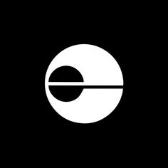 the eclipse logo is shown in white on a black background, it appears to be looking like an eyeball