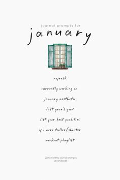 Journal Prompts for January - vandissab