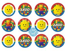 the lego movie character cupcake toppers