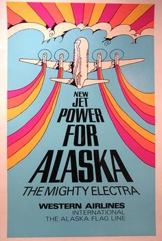 a poster advertising an air show in alaska