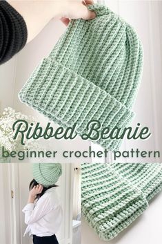 Sweater Knitting Patterns Easy Beginner Crochet Patterns, Easy Crochet Hat, Mode Crochet, Crochet Hat Free, Bonnet Crochet, Fashion Crochet, Crochet Beanie Pattern, Crochet Hats Free Pattern, Crochet Cap