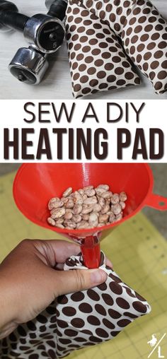 the instructions for how to sew a diy heating pad are in this article