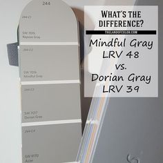 what's the differences between mindful gray and lrv 4 & 8?