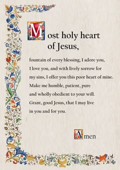 Holy hearth prayer This listing is for an INSTANT DOWNLOAD DIGITAL FILE only. Please note that no physical prints will be shipped to you. Ready to print and use immediately after purchase! No waiting and no shipping fees! This is a digital item: No frames or other items are included. You will receive 3 files of the prayer in different sizes: letter, A4, A3 >>How do I print it? You can print the files on your printer at home, or take them to a professional printer or copy center. Print as many co Sacred Heart Prayer, Morning Offering Prayer Catholic, Catholic Morning Prayer, Prayer Cards Printable, Prayer Catholic, Spiritual Prayers, Wall Art Christian