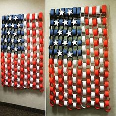 Diy American Flag, American Flag Crafts, Flag Diy, American Flag Art, Flag Crafts, American Party, 4th July Crafts, Patriotic Art, Crafts For Seniors