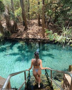 Meet Mataranka - the Northern territory town with bright-blue thermal pools | Daily Mail Online Australia Northern Territory, Darwin Northern Territory, Darwin Nt, Thermal Pool, Sunset Nature, Full Time Travel