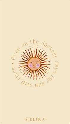 the front cover of a book with an image of a sun on it