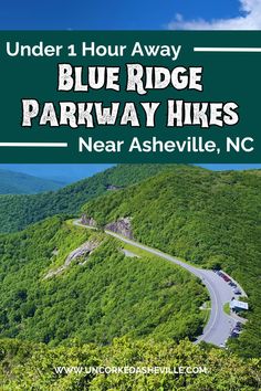 Hit the trails with the best Blue Ridge Parkway hikes near Asheville, NC - from locals. These hikes are one hour or less from Asheville. Think Craggy Gardens, Mount Mitchell, Black Balsam, and more. See fall foliage and chase Western North Carolina's prettiest waterfalls. Asheville Hiking, Asheville Hikes, North Carolina Attractions, Waterfall Hikes, Shenandoah National Park, Picnic Spot