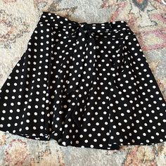 Never Worn! Adorable Skirt Size S/M Polka Dot Skirt, Dot Skirt, Polka Dot, Polka Dots, Womens Skirt, Dots, Black White, Black And White, Skirt