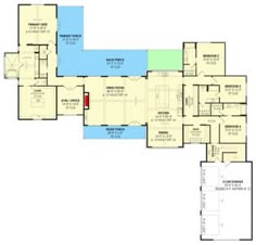 the floor plan for this house is very large