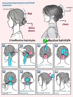 Easy But Pretty Hairstyles, Hairstyles Buns Easy, Girly Hairstyle, Cool Hair Designs, Simple Hairstyle, Hair Style Korea, Hair Mistakes, Do's And Don'ts, Hair Tutorials Easy