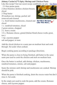 the recipe for chicken pot pies is shown in this screenshote screen shot