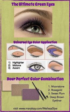 Green Eyes Pop, Eyeshadow For Green Eyes, Imagenes Mary Kay, Hazel Eye Makeup, Make Your Eyes Pop