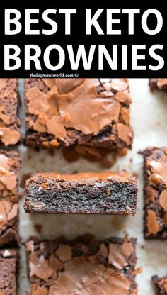 the best keto brownies are made with only two ingredients and ready to be eaten