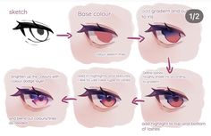 how to draw an eye step by step