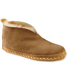 The bestselling women's Wicked Good Slippers are lined with genuine Australian lambswool, known for its ability to wick moisture and provide exceptional warmth and comfort. Half sizes order up. Spot clean. Sheepskin suede upper. Genuine shearling (lambswool) lining wicks moisture. Indoor leather sole. Imported. Fur Origin: Australia. | Women's Wicked Good Sheepskin Shearling Lined Slippers, Suede Leather/Sheepskin/Wool Best Slippers, Ugg Style, Shearling Slippers, House Shoes, Ski Trip, Ll Bean, Slide Slipper, Sock Shoes, Chukka Boots