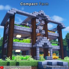 Minecraft Skins Aesthetic, Minecraft City Buildings, Farm Building, Minecraft Farm, Minecraft Modern, Easy Minecraft Houses, Cute Minecraft Houses, Minecraft Construction, Minecraft Decorations