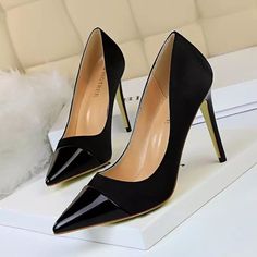 Shop the latestWomen high heels pumps sexy silk, styles at NCFashionsbrand. Explore the newest trends and essentials designed for any and every occasion! Color：Pink,Golden,blue, black Size：34,35,36,37,38,39,40 categories：Pumps Season：Versatile Upper Material：Satin inner material：PU Soles material：rubber Heel Style：Stiletto heel hight：Super High Platform hieght：0.5cm Heel Height：10cm toe cap：Pointed Closure Type：Slip On gender：Women Deepth of open：Shallow Decoration：Patchwork Style：European and A Holiday Lifestyle, Women Wedding Shoes, Pointed High Heels, Quotes Girls, Classy Quotes, Basic Heels, Bridal Wedding Shoes, Wedding Shoes Heels, Super High Heels