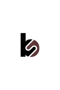 the letter b is made up of black and brown letters, which appear to be overlapping