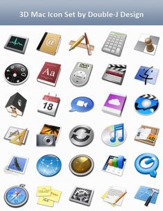 a bunch of different icons are shown in this image