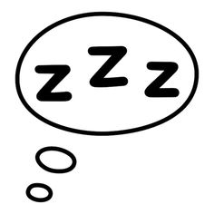 a speech bubble with the word zzz written in it