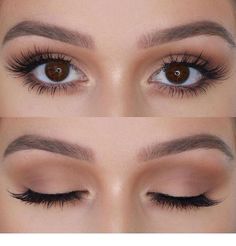 Mat Makeup, Neutral Eye Makeup, Natural Summer Makeup, Bentuk Alis, Mekap Mata, Video Makeup, Makeup Tip, Beautiful Eyelashes