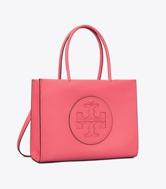 Small Ella Bio Tote: Women's Designer Tote Bags | Tory Burch Medium On-the-go Shoulder Bag, Tan Tote Satchel For On-the-go, Tan Shoulder Bag With Top Carry Handle, Modern Tan Tote Satchel, Tan Satchel With Removable Pouch, Medium Satchel With Top Carry Handle, Tory Burch Espadrilles, Ella Tote, Miller Sandal