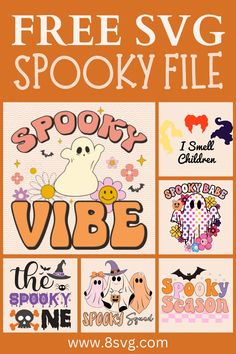 the free svg spooky file for halloween