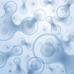 an abstract blue and pink background with bubbles