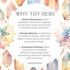 Dive into the transformative world of Reiki and unlock a realm of inner peace, vitality, and holistic healing. Here's why you should give it a try! ✨️ Stress Reduction: Reiki promotes relaxation, helping to alleviate stress and tension in both the body and mind. ✨️ Energy Balance: It balances the flow of energy within the body, enhancing overall well-being and vitality. ✨️ Emotional Healing: Reiki can assist in releasing emotional blockages and promoting emotional healing and resilience. ✨️... Self Healing Reiki, Reiki Healing Pictures, Reiki Aesthetic, Kundalini Reiki, Healing Chakras, Reiki Room, Reiki Therapy