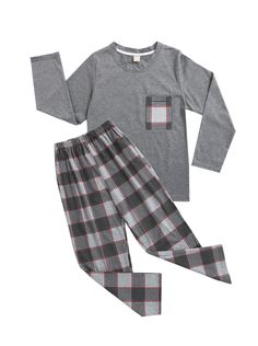 PRICES MAY VARY. Material: 65% Cotton and 35% Quality Polyester Fiber. Size Reference: Small=US 10(US 10-12 Years); Medium=US 12(US 12-14 Years);Large=US 16(US 13-15 Years); X-Large=US 18(US 15-17 Years).Young Teenager Junior Big Boys Pajamas Set 2pieces 2Pieces Set,Tops with match bottom pants,cool fashion style Loose cozy fabric with a full wide cut for easy movement and maximum sleeping comfort. Great for lounging around the house as well Young Big Boys Pajamas Set,Loose Cotton 2pieces Gray Long Sleeve Sleepwear For Pajama Party, Gray Long Sleeve Sleepwear For Bedtime, Gray Long Sleeve Sleepwear For Sleepover, Cool Fashion Style, Cozy Fabric, Cotton Bottoms, Boys Pajamas, Pajamas Set, Cotton Pyjamas