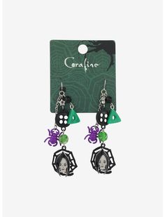 Coraline Other Mother Earrings | Hot Topic Coraline Other Mother, The Beldam, Spooky Earrings, Coraline Aesthetic, Right Arrow Icon, Other Mother, Other World, Location Icon, Detailed Jewelry