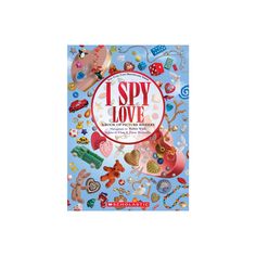 i spy love book with lots of stickers on it