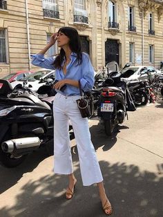 Witte Jeans Outfit, Love Republic, White Jeans Outfit, Parisian Chic Style, Work Fits, Summer Work Outfits, Outfit Jeans, Looks Street Style, Influencers Fashion