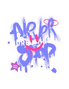 the words are spray painted in red, white and blue with an image of a basketball hoop