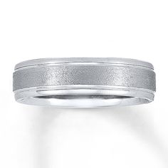 This 5mm wedding band has a textured stripe adding a touch of distinction. The ring is fashioned in 14K white gold. From the Now & Forever® Bridal Collection, this wedding band is available in sizes for men or women. 5mm Wedding Band, Jewelry Questions, Forever Wedding, Jewelry Advice, Engagement Style, Size 10 Rings, Precious Jewelry, Mens Wedding Bands, Bridal Collection