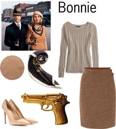 Simple DIY Halloween Costumes - Bonnie and Clyde Simple Diy Halloween Costumes, Meme Costume, Costume Couple, Couples Halloween Costumes