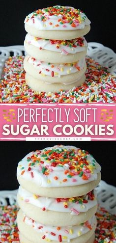 Soft Sugar Cookies Copycat Walmart Sugar Cookies, Super Cookie Recipe, Super Soft Cookie Recipes, Best Homemade Sugar Cookies, Homemade Sugar Cookies With Icing, Soft Bake Cookies, Cookie Recipes To Decorate, Store Sugar Cookie Recipe, Cookies With Whipped Cream