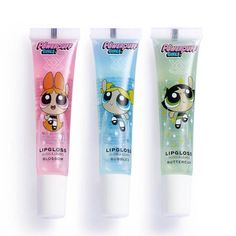 Maquillage Aesthetic, Powerpuff Girls Makeup, Girls Lip, Blossom Bubbles And Buttercup, Girls Lip Gloss, Eye Brushes Set, Skincare And Haircare, Best Lip Balm, Baby Bingo