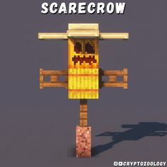 an image of a scarecrow made out of lego blocks with the words scarecrow on it