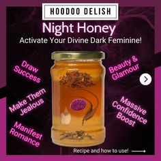 Rebecca Shelton | Night honey is One of the most powerful tools that any woman can have in her magical bag of tricks. Here is the recipe along with powerful… | Instagram Oil Spells, Herbal Bath Recipes, Glamour Magick, Water Spells, Witchcraft Love Spells, Candle Color Meanings